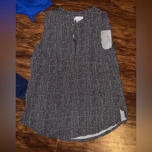 Liz Claiborne Black and White Dotted Blouse